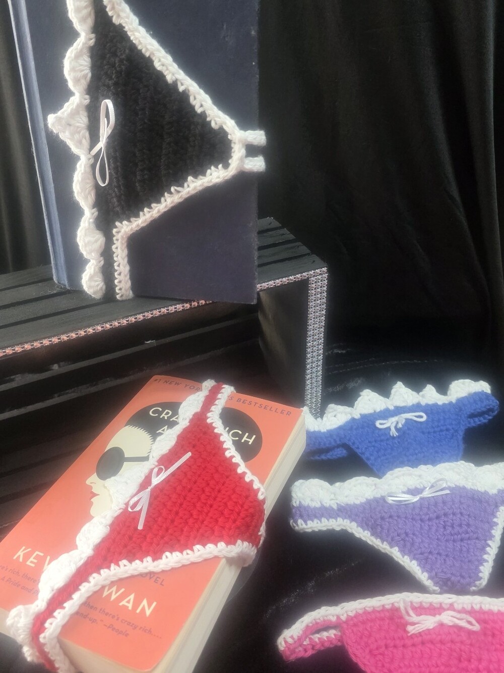 Crocheted Book Thongs